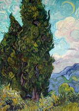 Vincent van Gogh. Landschap met cipressen