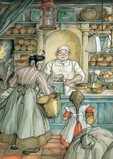 Zakelijke kerstkaart Anton Pieck bakkerij