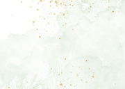 Communie bedankkaart lief groene waterverf met blaadjes Achterkant