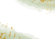 Communiekaart jongen met waterverf en gouden spetters Achterkant