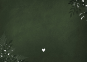 Donkergroene bedankkaart huwelijk met 3 foto's en goudfolie Achterkant