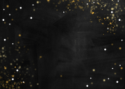 Feestelijke uitnodiging dubbel feest met gouden ballonnen Achterkant