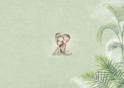 Geboorte dieren in jungle Achterkant