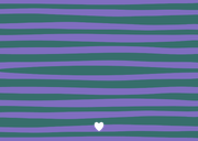 Trendy geboortekaartje kleurrijke streep hartje goud Achterkant