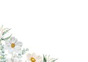 Trouwkaart bruidsmeisje herfstanemoontjes op groen fluweel. Achterkant