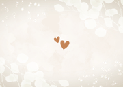 Uitnodiging feestje met eucalyptus hartjes koperlook Achterkant