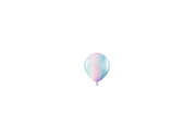 Uitnodiging holografisch ballonnen foto spetters verjaardag Achterkant