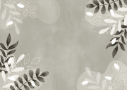 Uitnodiging jubileum takjes gouden blaadjes 40 jaar getrouwd Achterkant