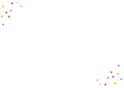 Uitnodiging kinderfeestje springkussen confetti slingers Achterkant