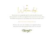 Wave vorm kaart bedankt eucalyptus spetters hartjes goud Achterkant