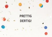 30 jaar gefeliciteerd confetti 2