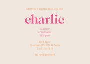 Abstract geboortekaartje colorblocking  3