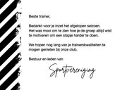 Bedankkaart bedankt trainer 3