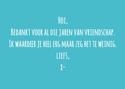 Bedankkaart bijzondere band tussen ons 3