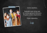 Bedankkaart meester schoolbord hip krijt bedankt 3