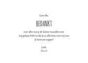 Bedankkaart met stippen en vlaggetjes met tekst thank you 3