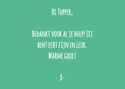 Bedankkaart you're brie-liant 3