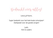 Bedankkaartje - Hé juf, dankjewel 3