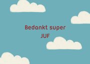 Bedankkaartje superjuf superheld 2