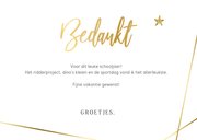 Bedankt juf of meester met eigen foto en gouden dankjewel 3