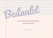 Bedankt juf schitterende ballon letters  3