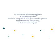 Bedanktkaart met slingertekst 3