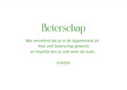 Beterschapskaart algemeen typografisch sparkle groen 3