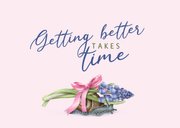 Beterschapskaart bloemen voorjaar neem je tijd 2