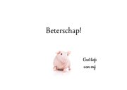 Beterschapskaart - Cavia met sjaal 3