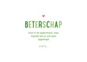 Beterschapskaart dikke knuffel met pootafdrukken 3