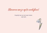 Beterschapskaart fleurig en vrolijk 3