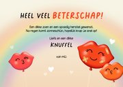 Beterschapskaart get well zoen kus ballonnen 3