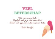 Beterschapskaart ijsjes eten kleurrijk keel 3