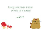 Beterschapskaart - Kat herfst 3