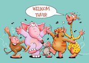 Beterschapskaart Welkom thuis! We dansen van plezier 2