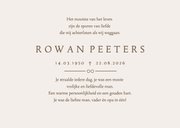 Bidprent stijlvol gerbera bloem line art afscheid foto 3