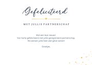 Blauwe felicitatiekaart voor een geregistreerd partnerschap 3