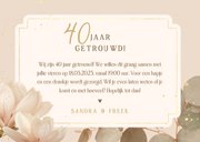 Botanische uitnodiging 40 jaar getrouwd jubileum eucalyptus 3