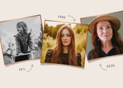 Botanische uitnodiging verjaardagsfeest met 3 foto's  2