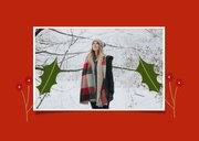 Christelijke kerstkaart met engeltjes en banner 2027 2
