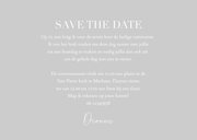 Communie save the date kaart met grote foto en witte tekst 3
