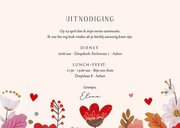 Communiekaart foto met kerk en bloemen 3