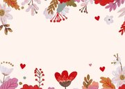 Communiekaart foto met kerk en bloemen Achterkant