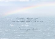 Condoleancekaart met regenboog 3