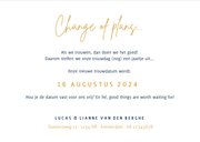 Corona wijzigingskaart trouwdatum - change of plans 3