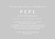 Doopkaart uitnodiging foto duifje lichtblauw 3