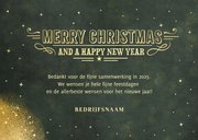 Feestelijke zakelijke kerstkaart met grote eigen foto 3