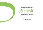 Felicitatie genieten met een grote G 3
