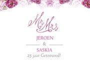 Felicitatie jubileum pioenrozen 2