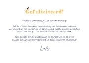 Felicitatie nieuwe woning huisjes buurt hollands 3